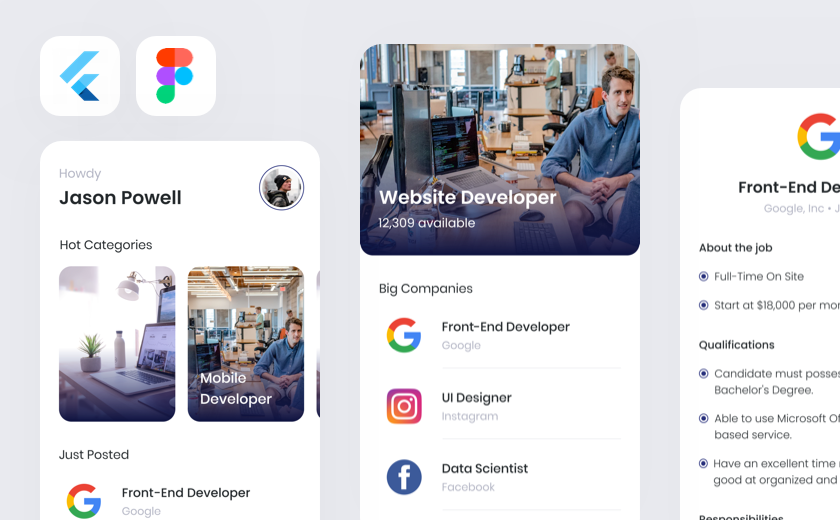 Kelas Mastering UI Design to Flutter: Jobs App di BuildWithAngga